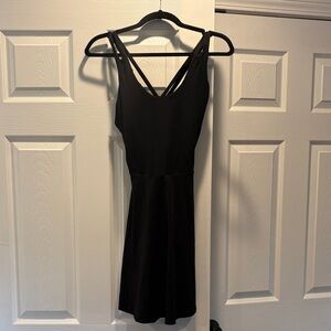 Fabletics Black Strappy Mini Dress